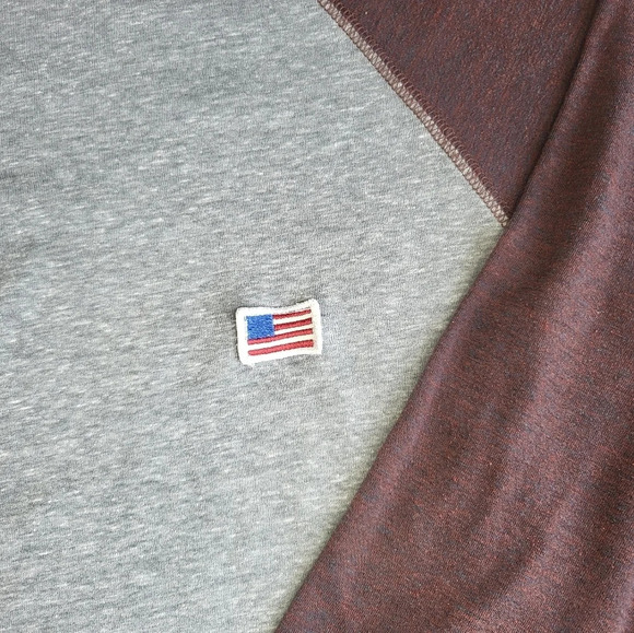 Matix USA Patch 3/4 Sleeve Baseball Tee Shirt - Picture 8 of 8